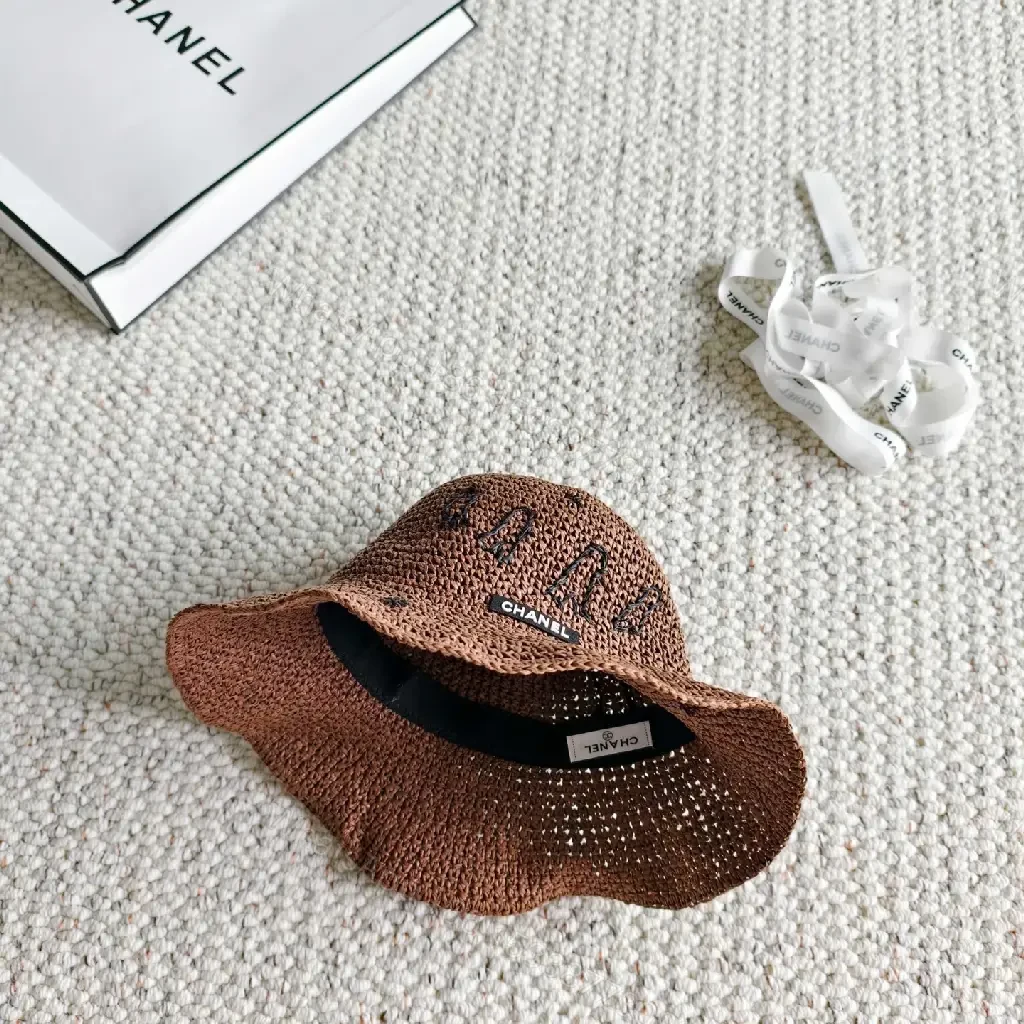 View 8 of Warm Natural Straw Bucket Hat: Luxe Textured Style