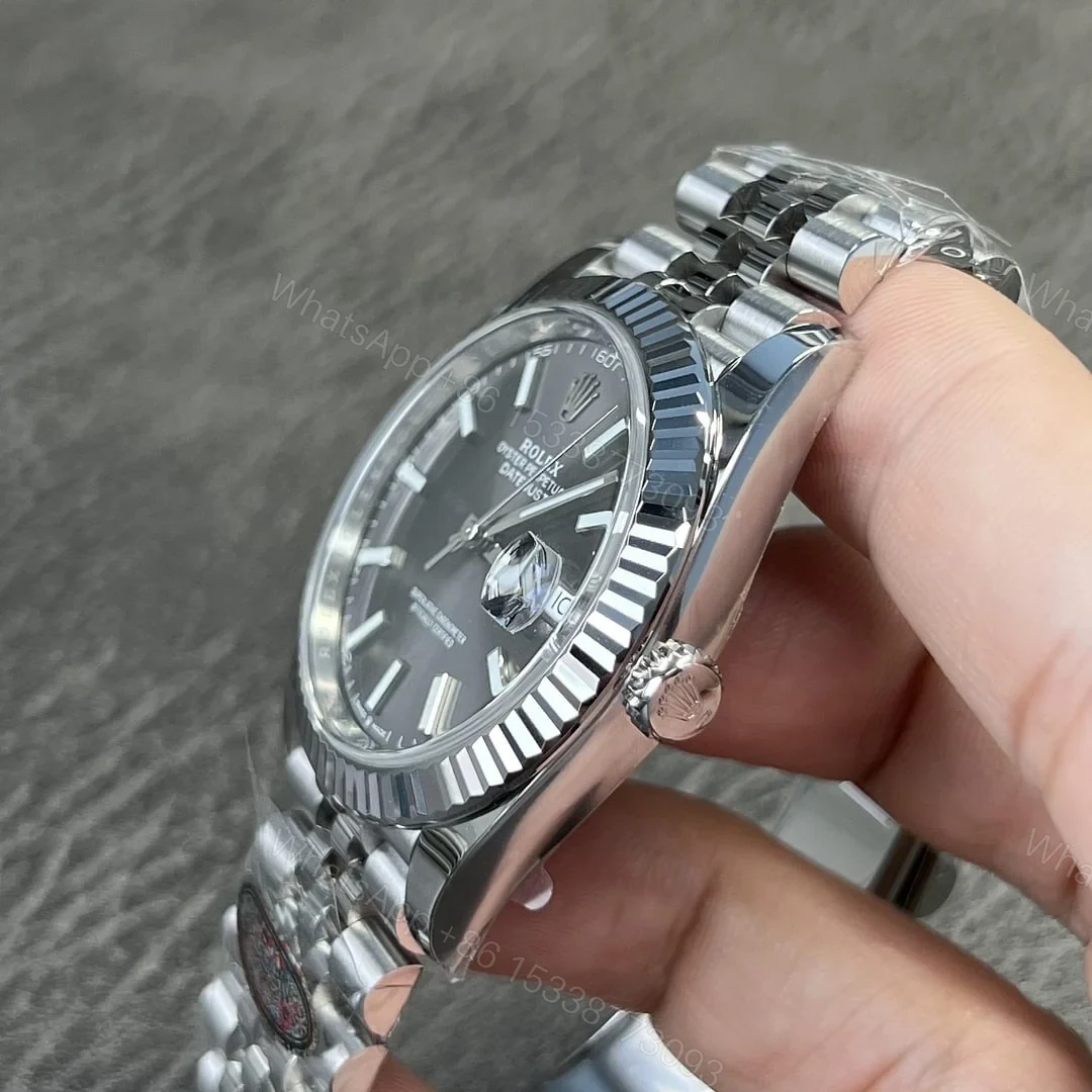 View 4 of Rolex Datejust Rhodium Dial 126334 Jubilee 41 mm