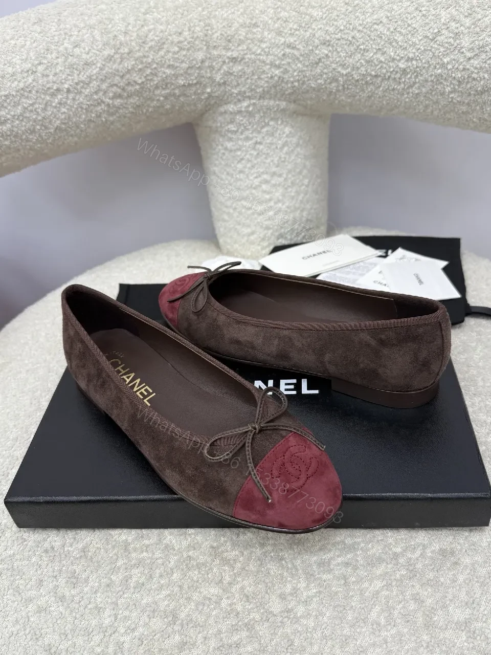 View 8 of Two-Tone Suede Pumps: Elegant Comfort and Subtle Detail
