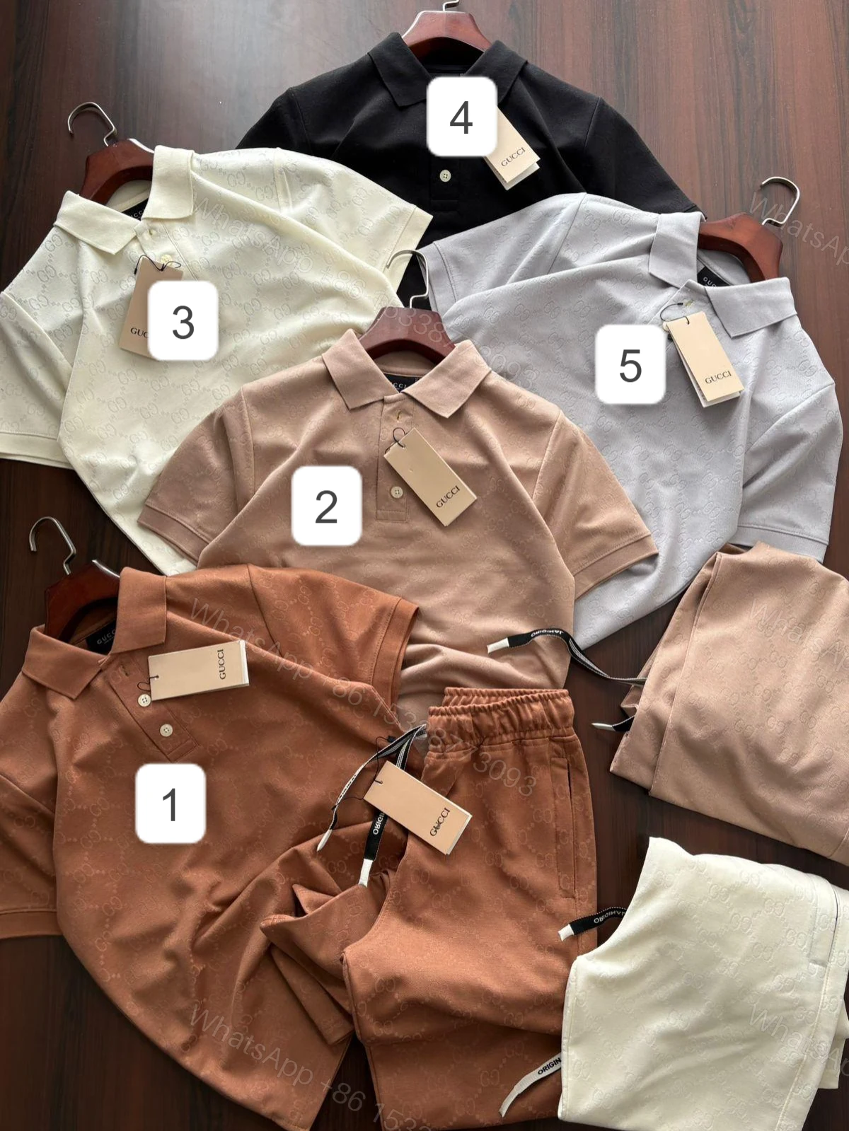 View 2 of Gucci Imported Premium Self Design Coord Set First Copy | AAA+ Replica