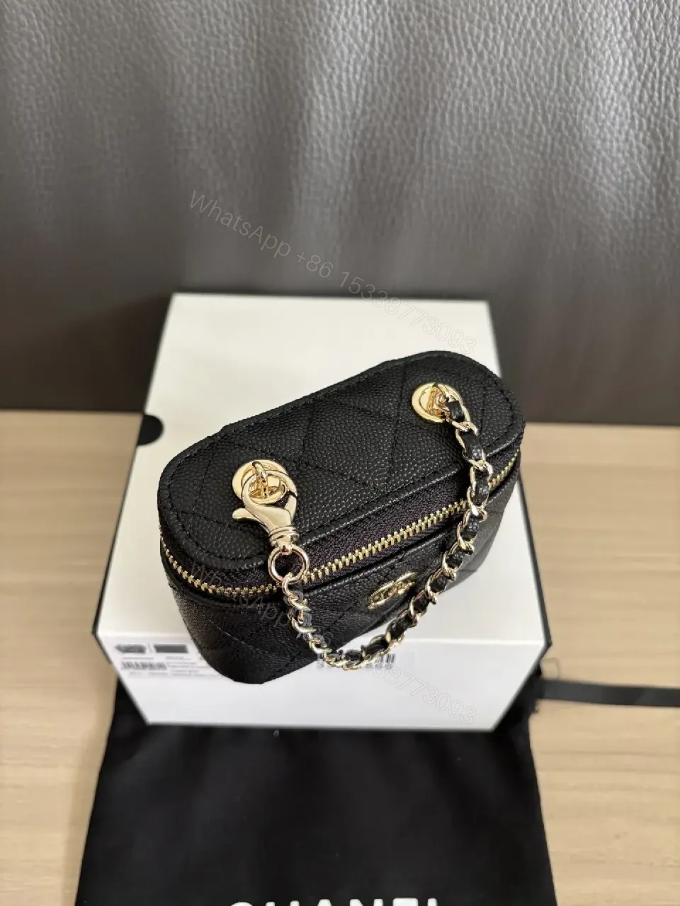 View 8 of Compact Quilted Chain-Linked Flap Bag: Luxe Mini Crossbody