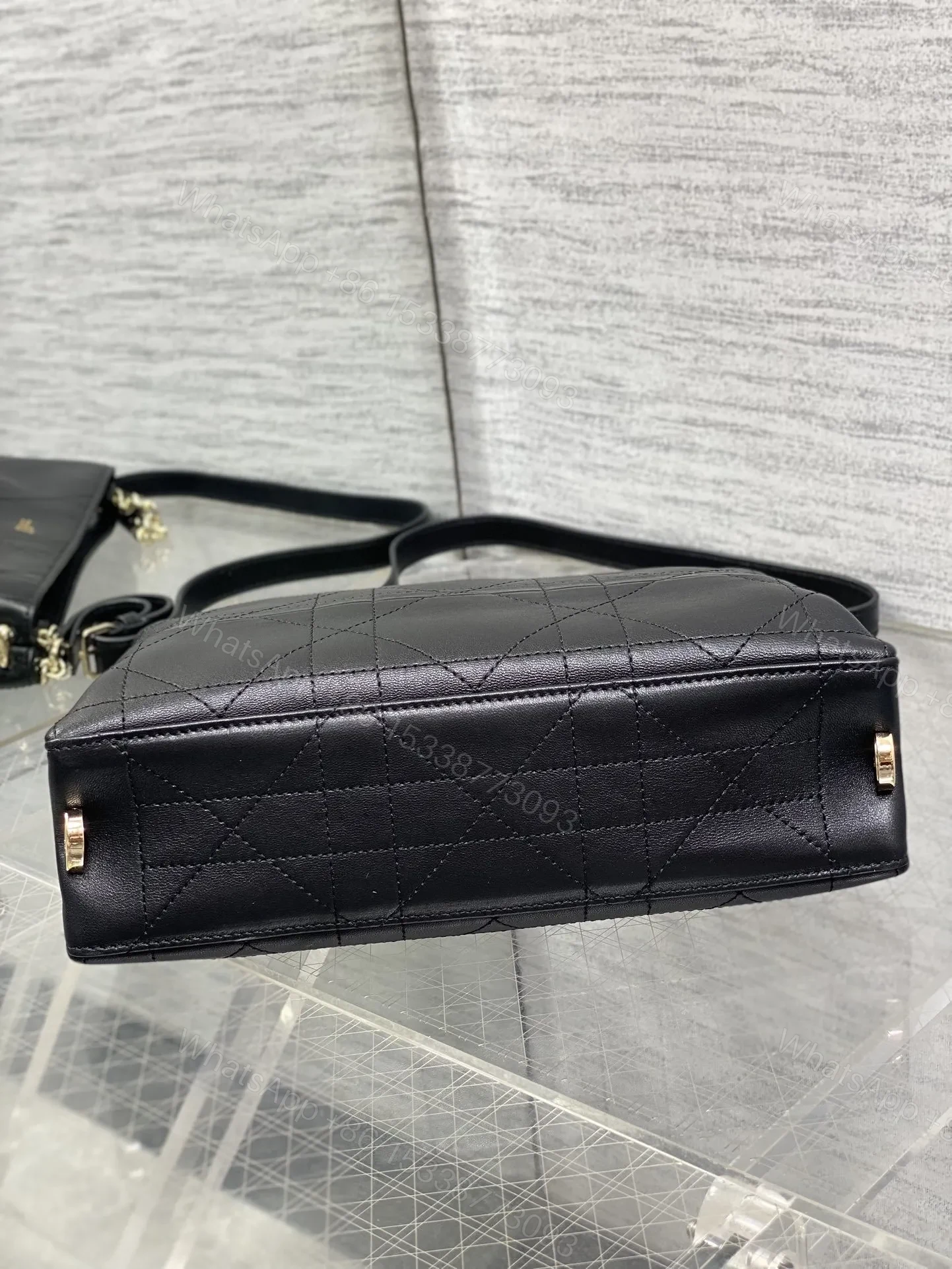 View 4 of Dior Trianon bag in Black Gold Hardware