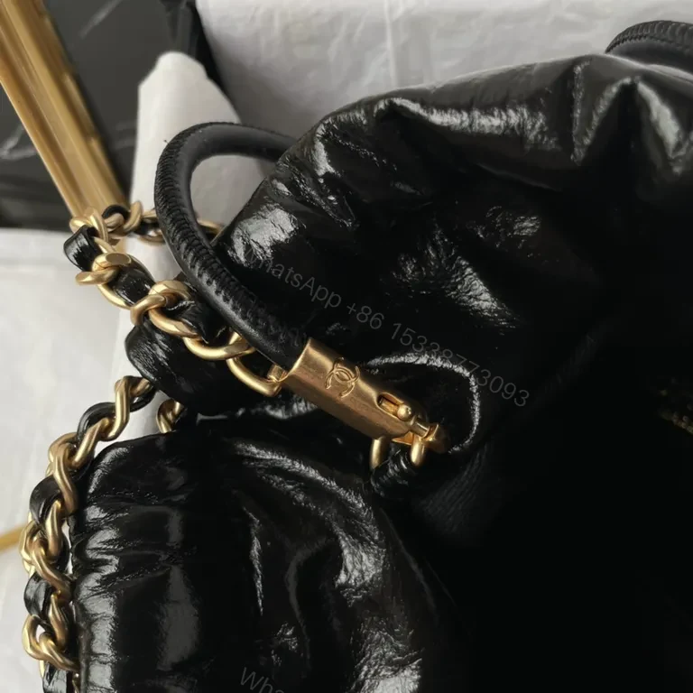 View 6 of Chanel-Inspired Quilted Mini Bag with Gold Chain