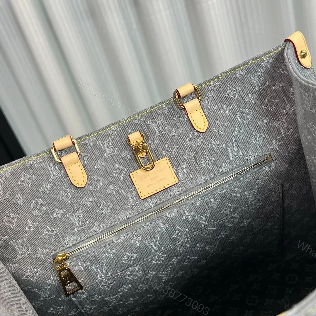 View 3 of Louis Vuitton OnTheGo MM Monogram Denim canvas