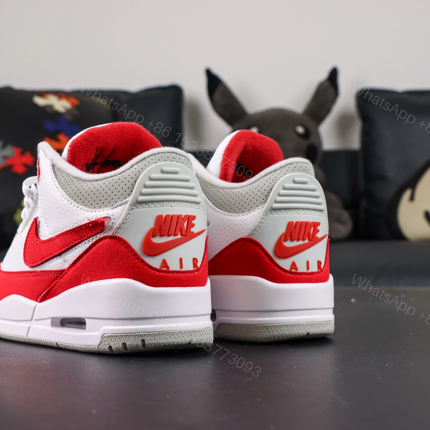 View 6 of Jordan 3 Retro Tinker White University Red