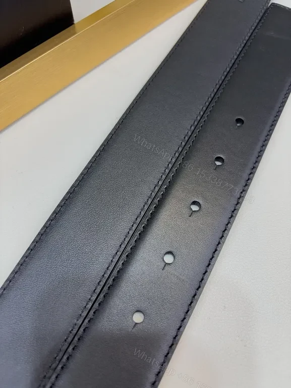 View 7 of Structured Medusa Buckle Belt â€“ Versace-Inspired Luxury Leather Belt