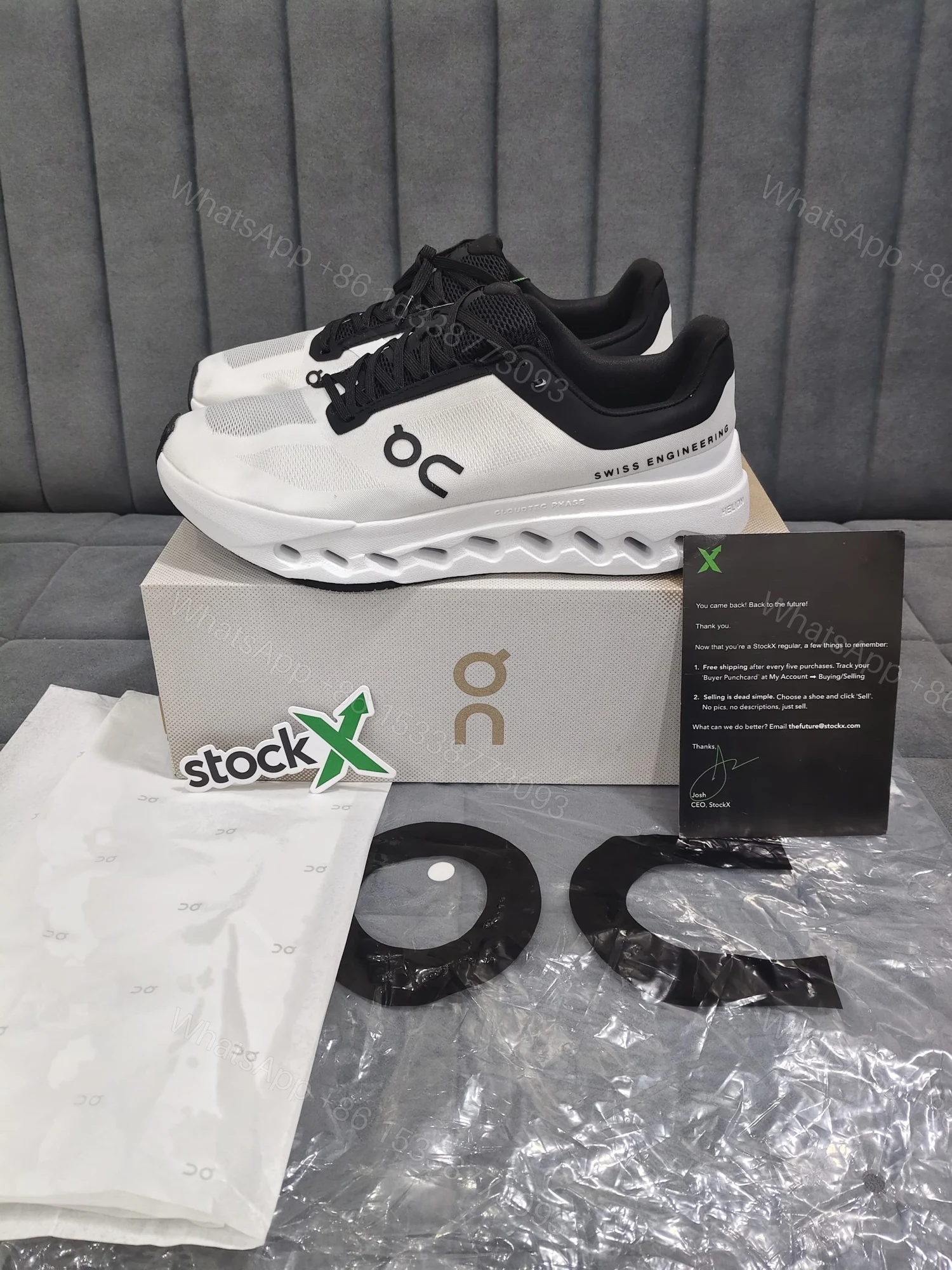 FIRST COPY On Running Cloud Surfer Next White Black — view 1