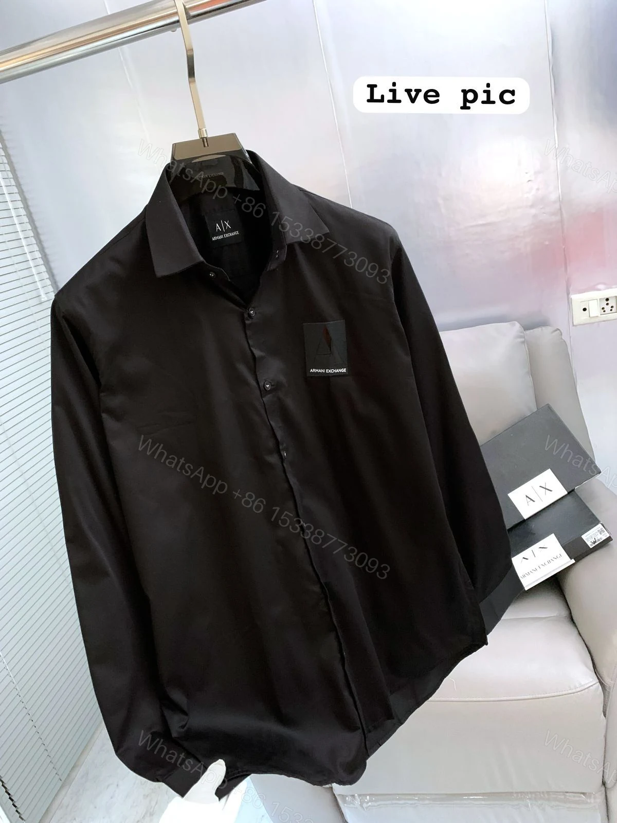 View 2 of FIRST COPY ARMANI EXCHANGE PREMIUM ORIGINAL 2026 SHIRT