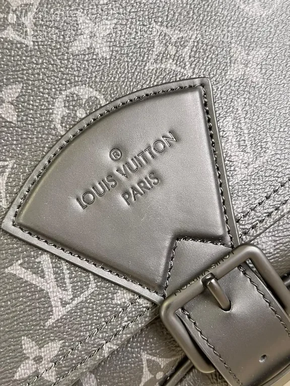 View 7 of Monogram Crossbody: Luxe Slate-Knit, Versatile & Secure Bag