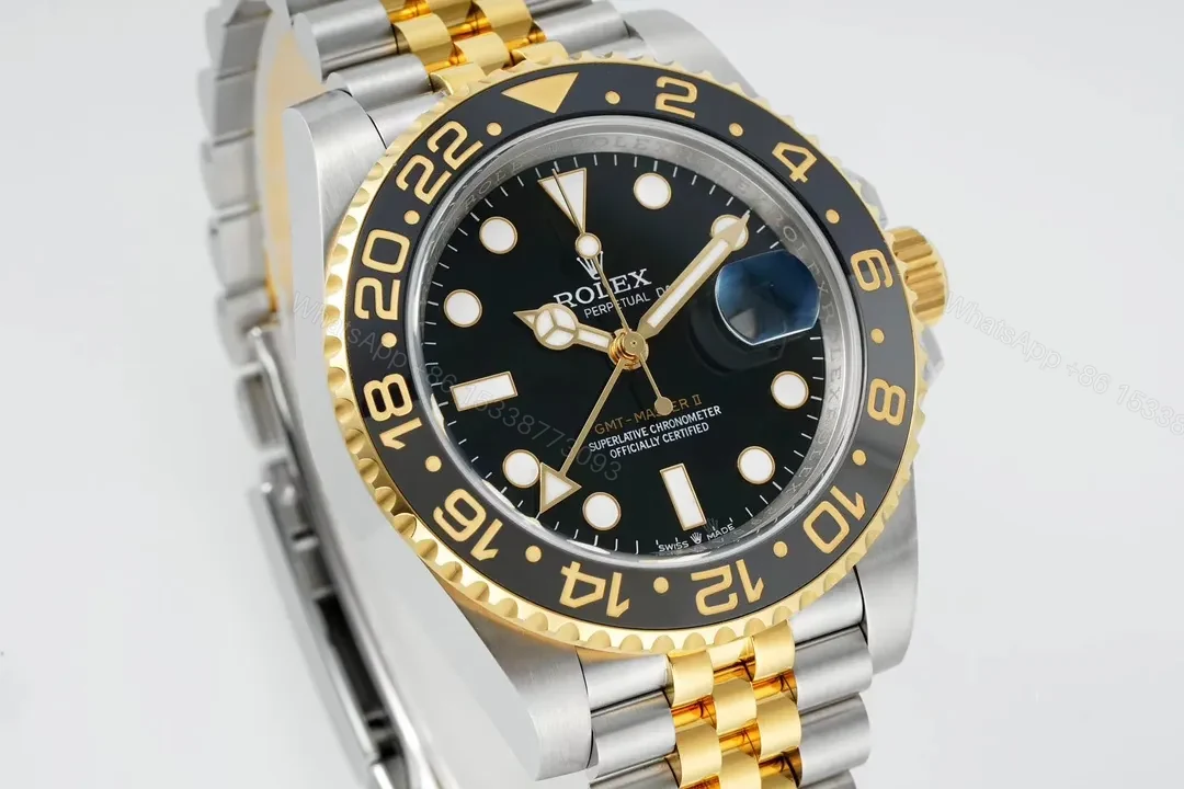 View 2 of OW Factory Clean Factory EWE V5 GMT Black Gold Two-Tone Watch