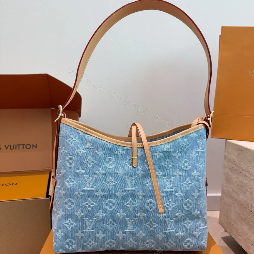 View 3 of Louis Vuitton Carryall PM Blue 30Cm