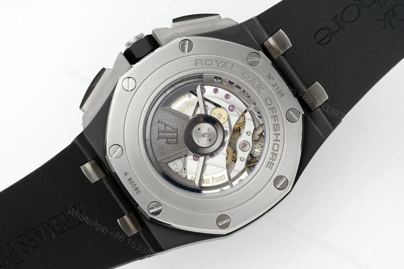 View 8 of JH Factory Royal Oak Offshore 26400 Series Watch – Black Ceramic, Chronograph Style