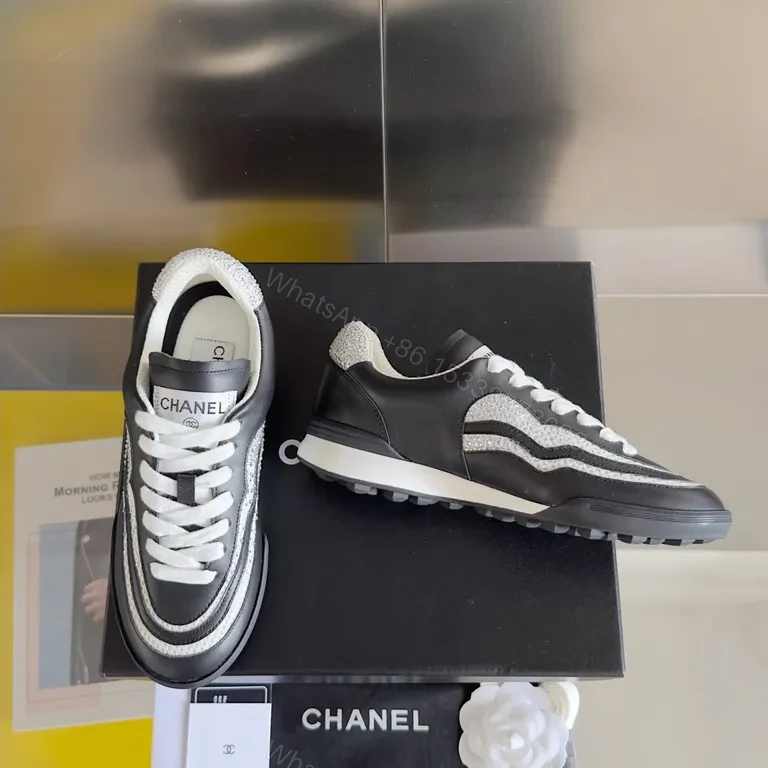 View 3 of Chanel-Inspired Luxury Sneakers: Premium Comfort & Style