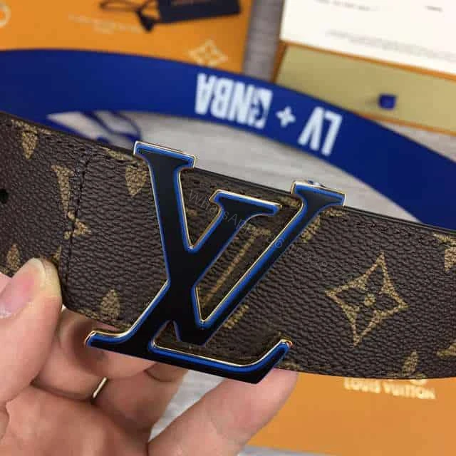 View 8 of LOUIS VUITTON X NBA 3 STEPS 40MM REVERSIBLE MONOGRAM CANVAS BELT – B114