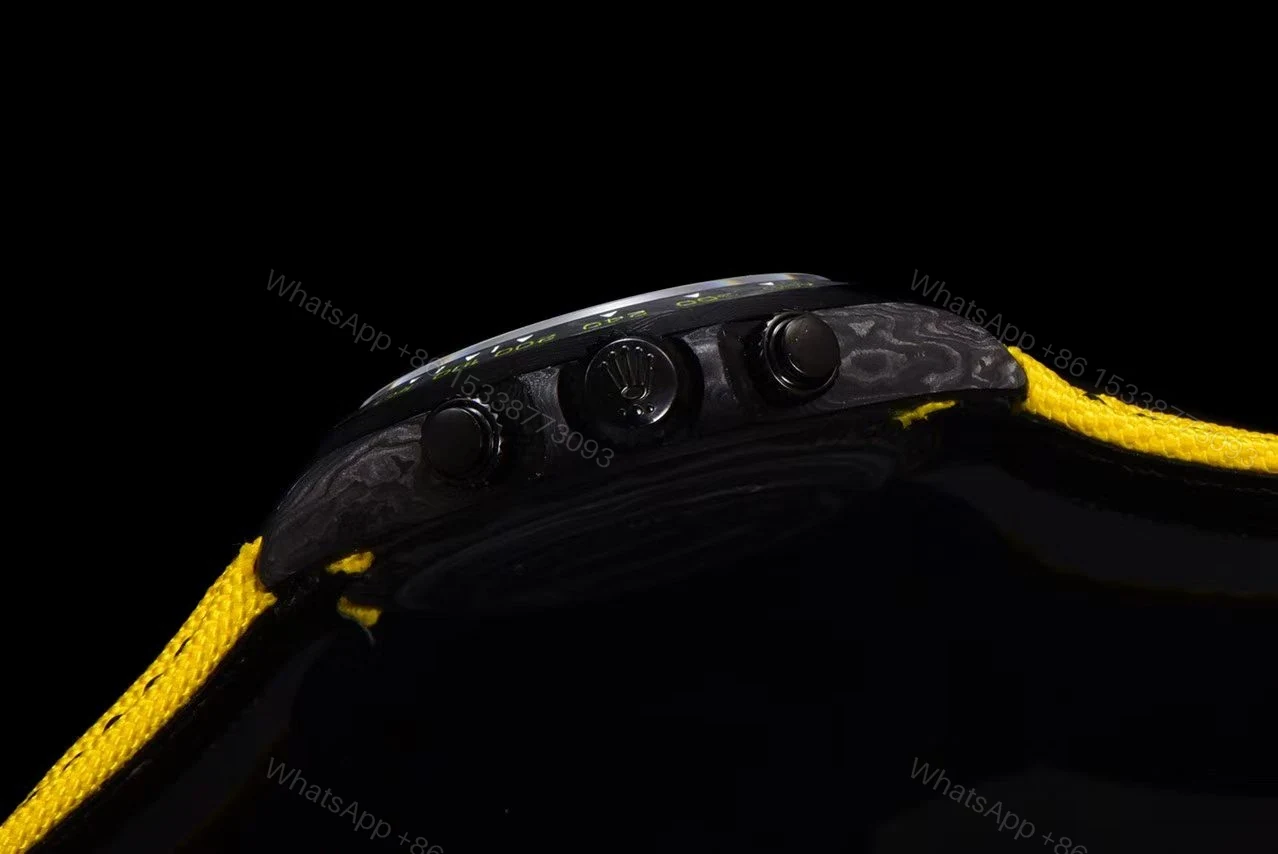 View 5 of Replica DiW Rolex Cosmograph Daytona All Carbon Yellow Edition