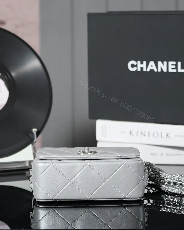 View 6 of Chanel-Style Quilted Metallic Mini Bag: Day-to-Night Sophistication