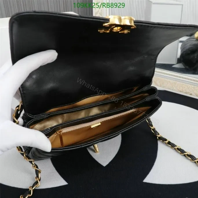 View 21 of Chanel Knockoff Quilted Red Classic Flap Bag RB8929