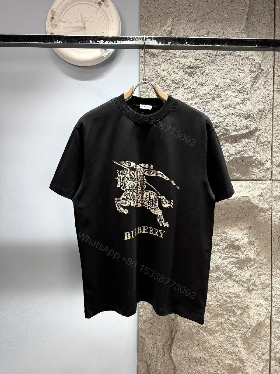 Black Cotton Graphic Tee: Heritage-Inspired Horse Print, Unisex Styling — view 1