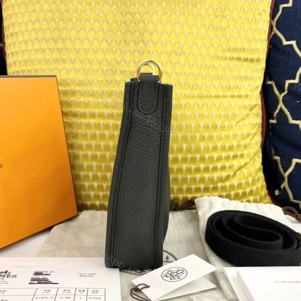 View 5 of Hermes Evelyne Amazone Bag Noir 17cm H069426CKAV