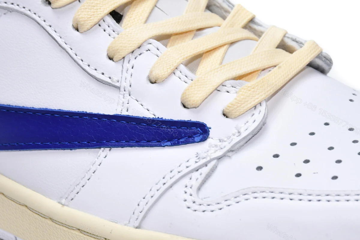 View 8 of Travis Scott x Air Jordan 1 Low WhiteBlue DM6839-186