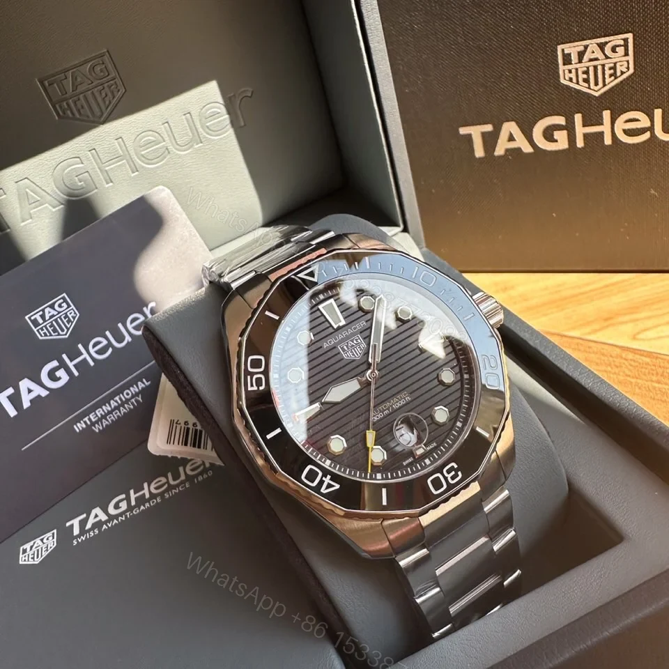 View 3 of TAG Heuer Aquaracer 300M Quartz 43 Stainless Steel BlackBracelet WAY101A.BA0746