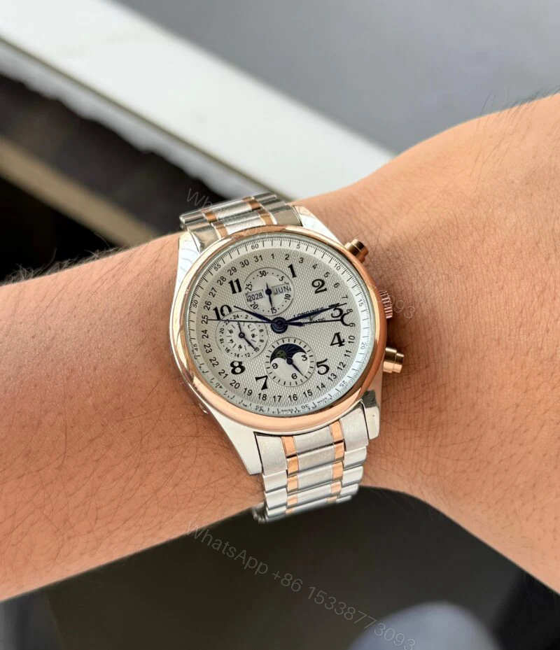 View 4 of Longines Moon-Phase Automatic 42MM Silver Dial Steel