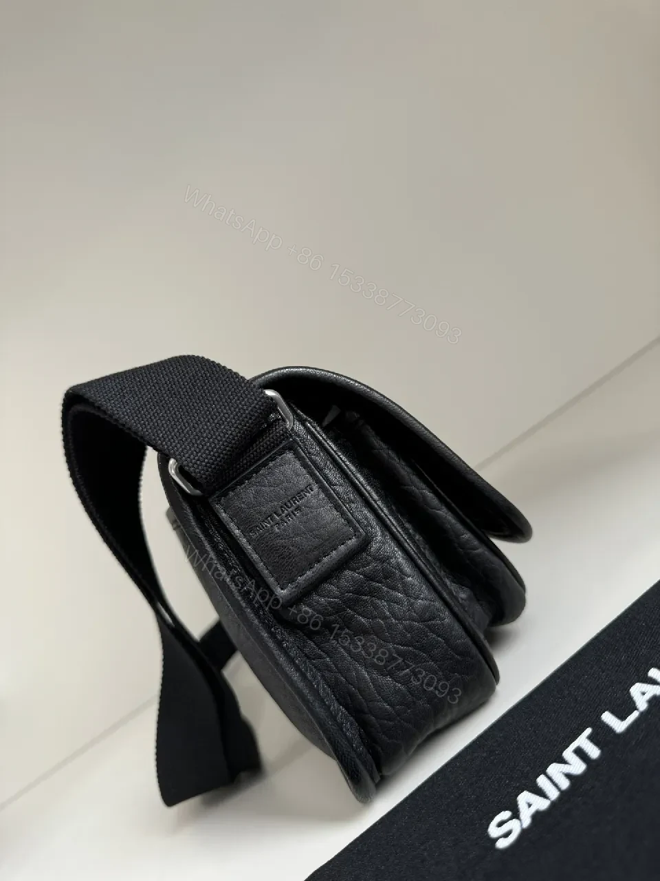 View 6 of Textured Leather Crossbody: Compact Luxury Everyday Bag