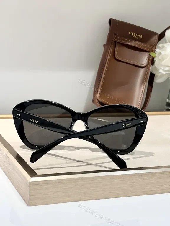 View 4 of Lux Burgundy Classic Sunglasses â€“ CELINE-Inspired, UT UV400