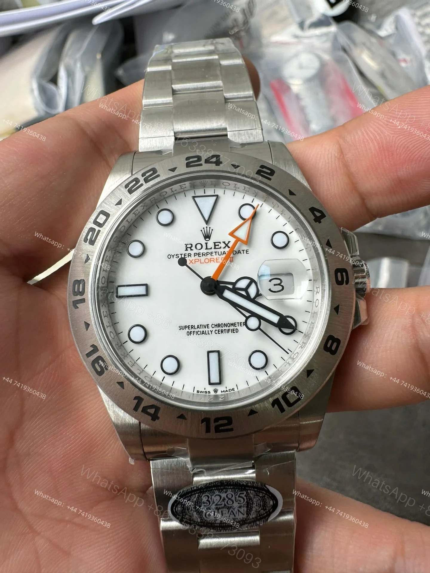 View 4 of Rolex Explorer II M226570-0001 1:1 Replica White Dial 42MM 3285 Movement Super Clone Watch