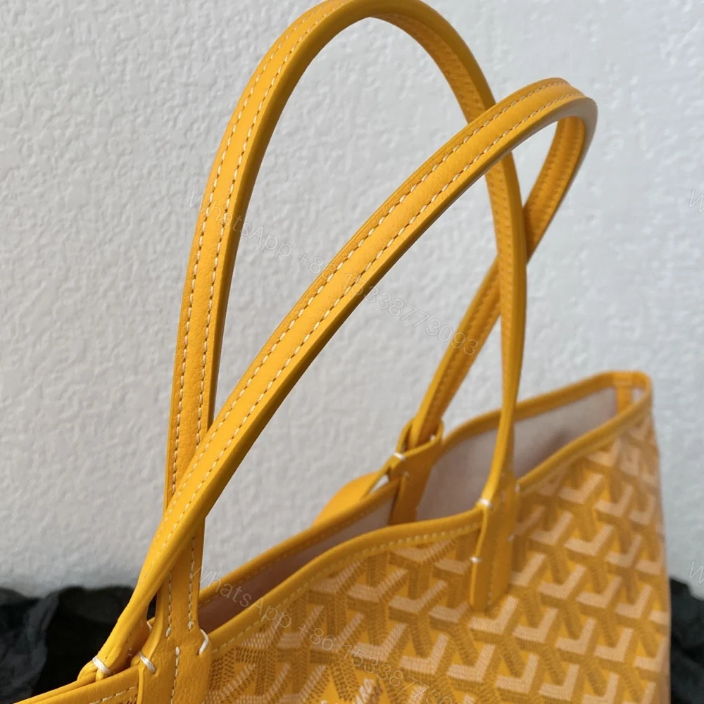 View 4 of 高仿Goyard*STLOUIB滿印Tote購物袋黃色中號免檢版