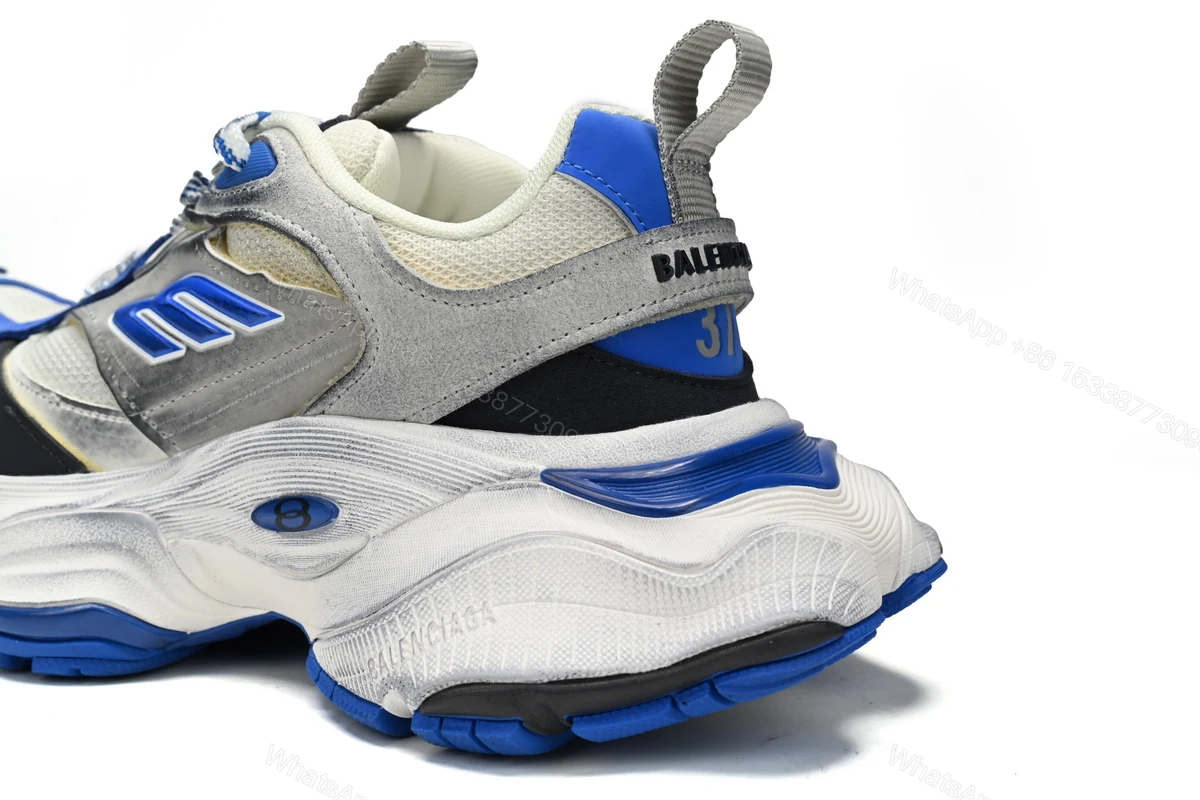 View 8 of Balenciaga CARGO Sneaker Black White And Blue 784339-W2MV6-0328