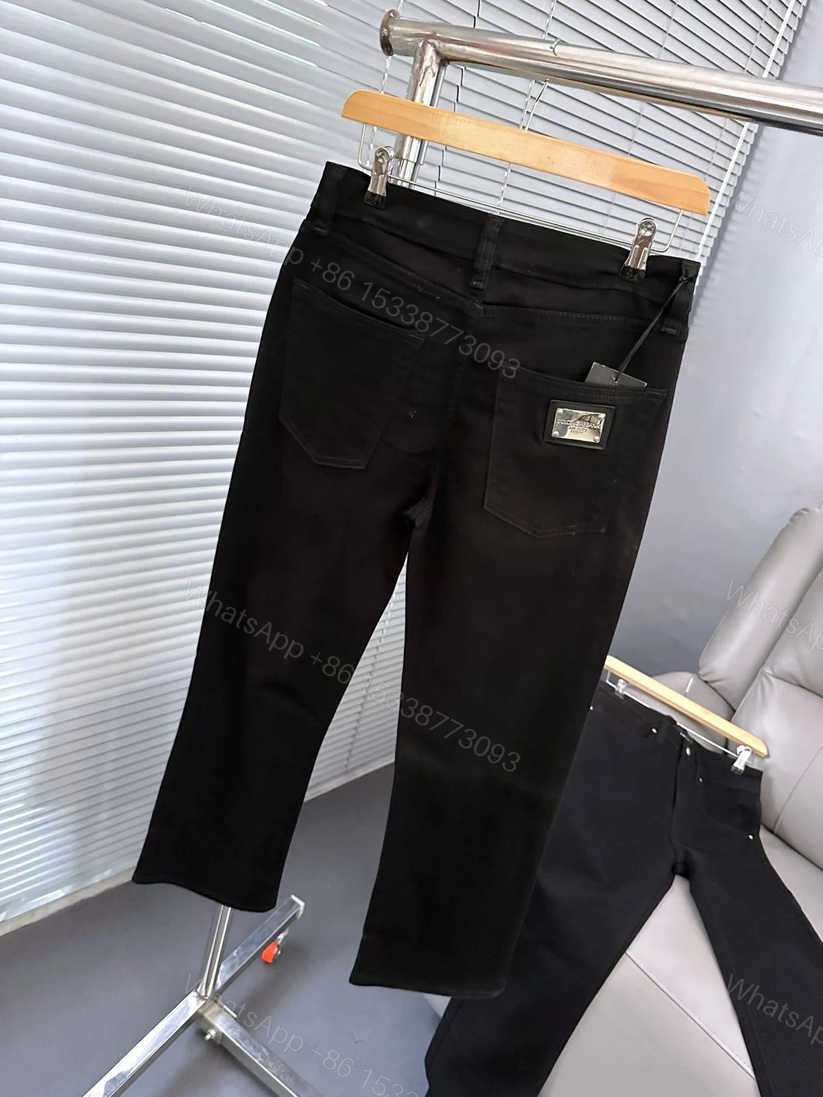 Dolce Gabbana Current Store Exclusive Black Denim Straight Fit First Copy | AAA+ Replica — view 1