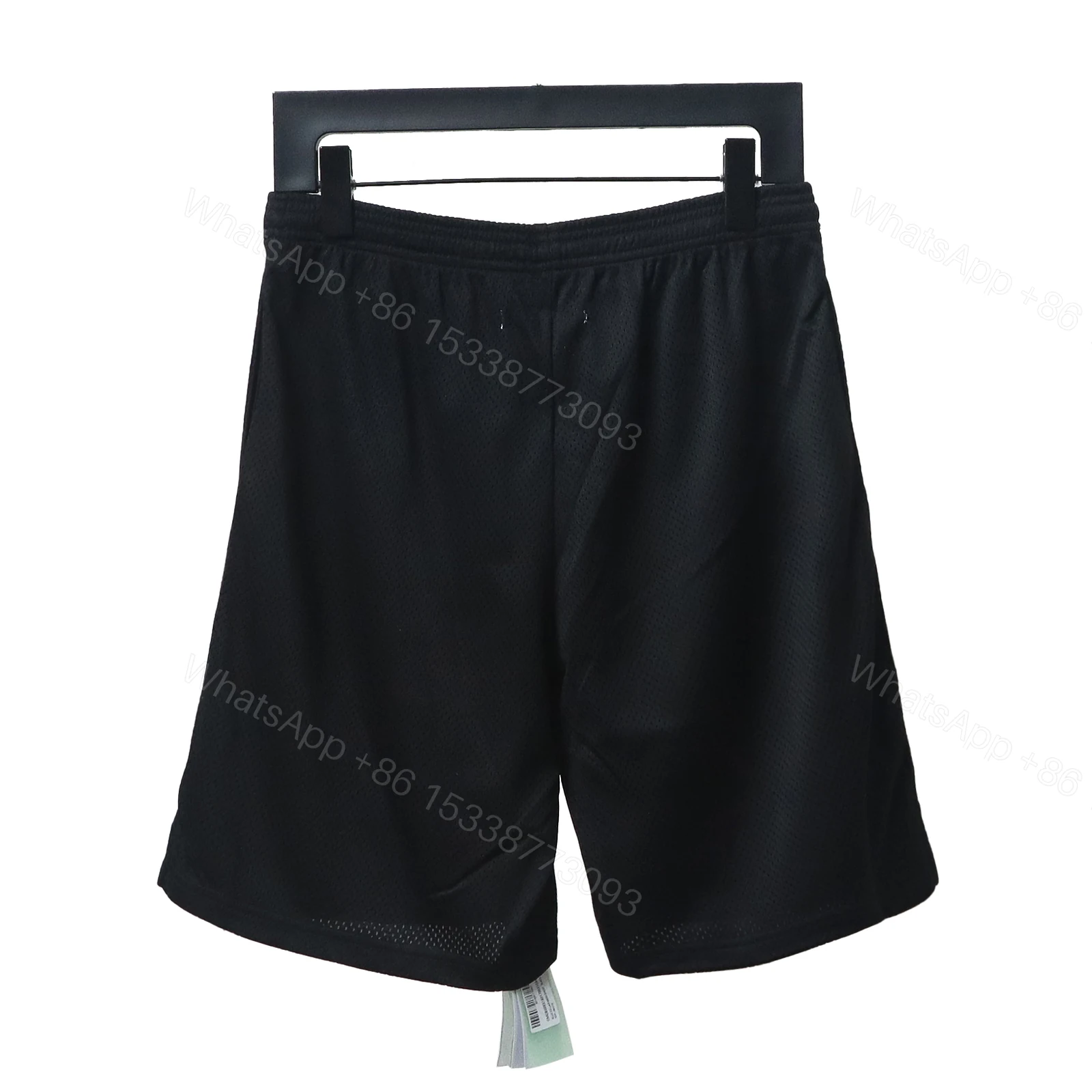View 3 of Off-White Front Printed Mesh Shorts