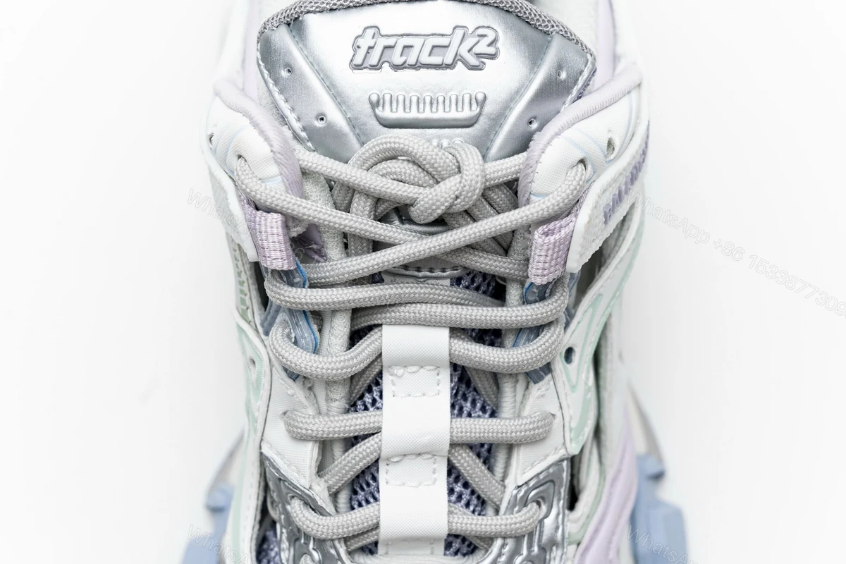 View 6 of Balenciaga Track 2 Sneaker White Light Blue 568615 W2GN3 9045