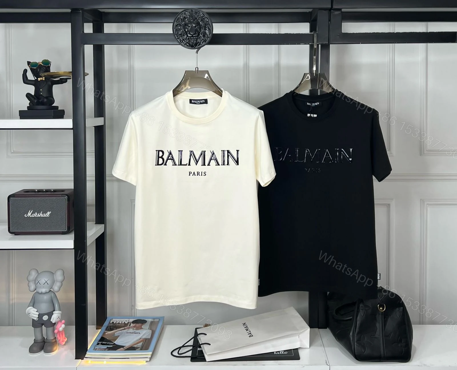 FIRST COPY BALMAIN DESIGNER ROUND NECK SUMMER T-SHIRT — view 2