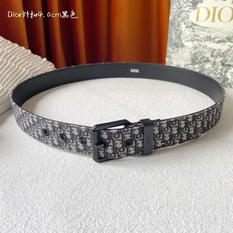View 2 of Monochrome Jacquard Belt with Luxe Hardware