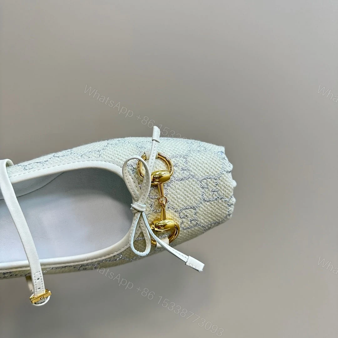 View 7 of GUCCI WOMEN’S HORSEBIT BALLET FLAT WHITE
