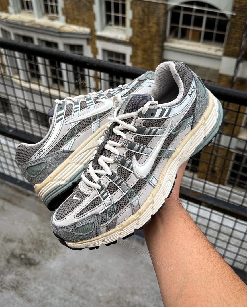 FIRST COPY NIKE P-6000 TRAINER FLAT PEWTER FOR MEN — view 1