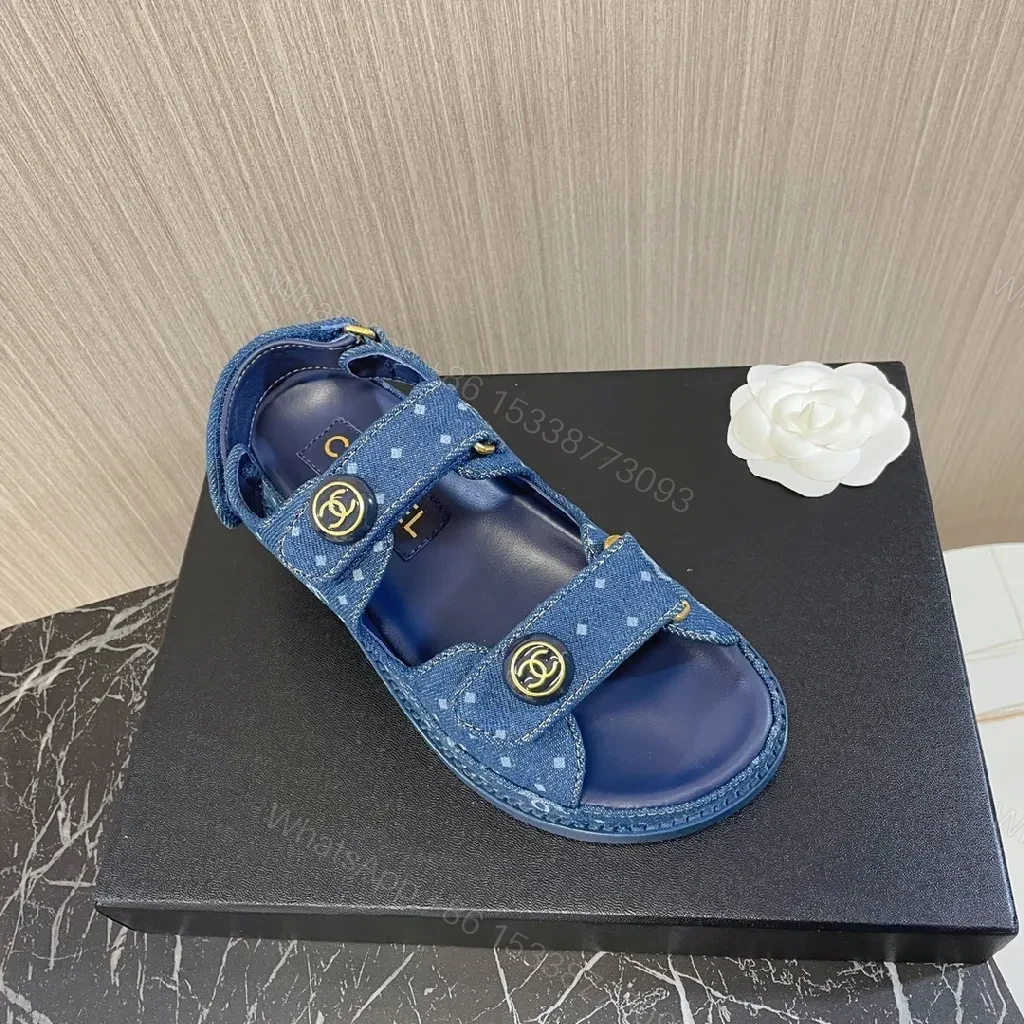Denim-Inspired Sandal: Comfort-First Luxury Footwear — view 1