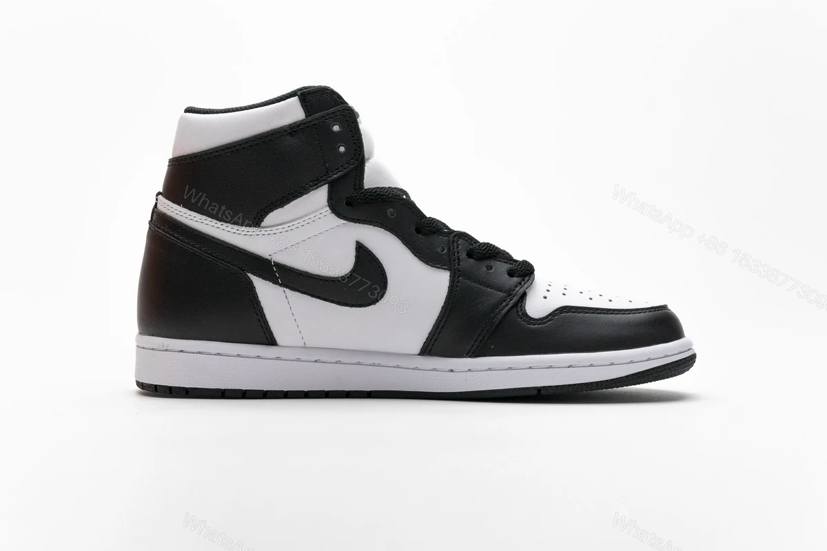 View 2 of Air Jordan 1 Retro High Black White (2014) 555088-010