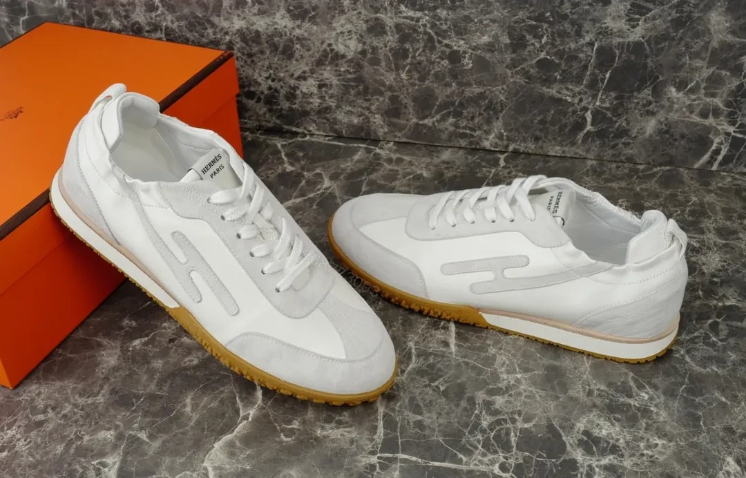 View 5 of White Leather High-Top Sneakers with Cushioned Comfort and Durable Trim