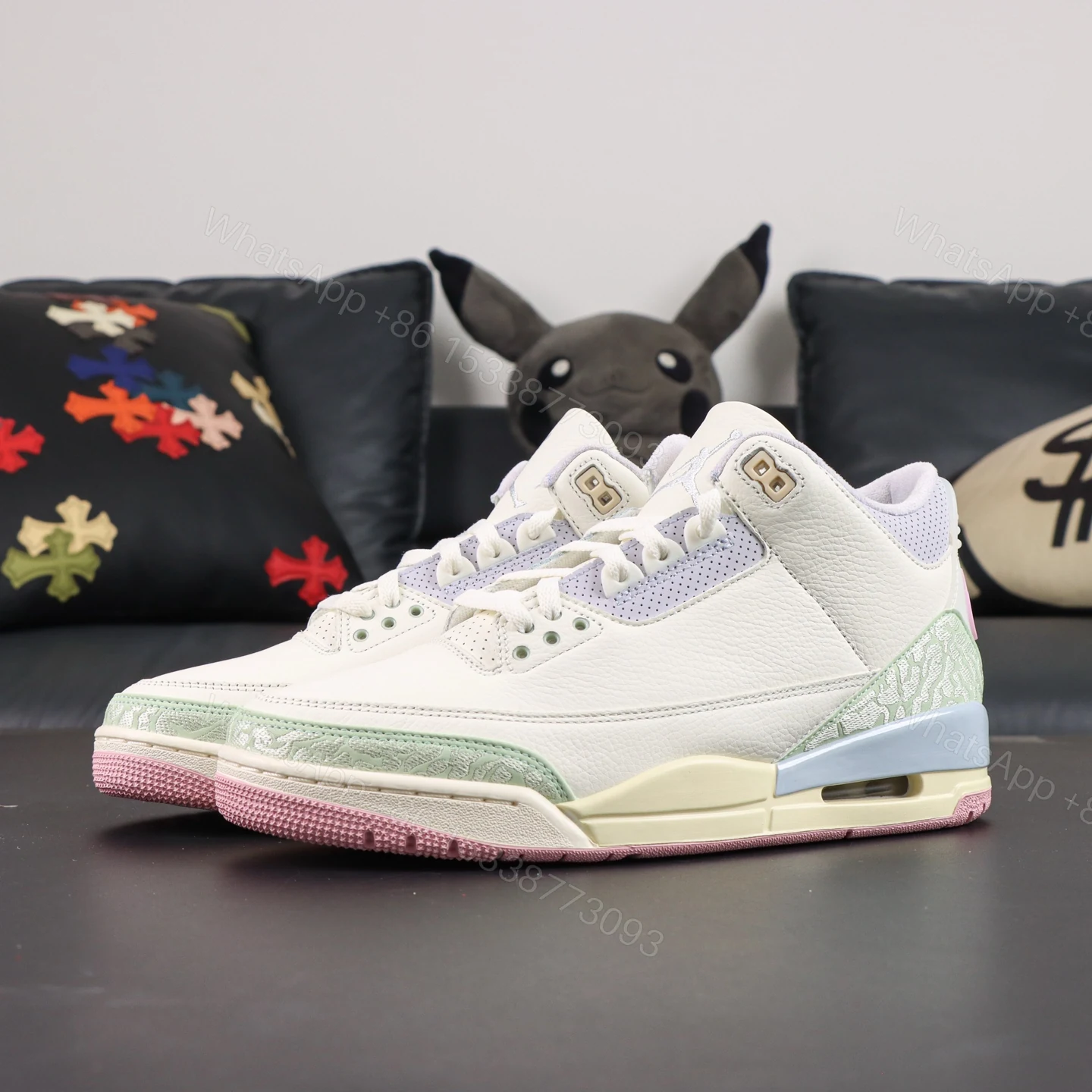 View 8 of Jordan 3 Retro Sail and Jade Aura
