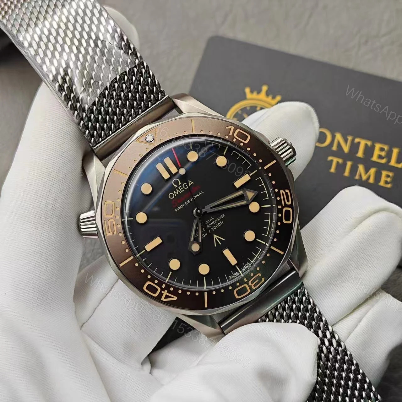 View 12 of Omega Seamaster NO TIME TO DIE Watch James Bond – Replica