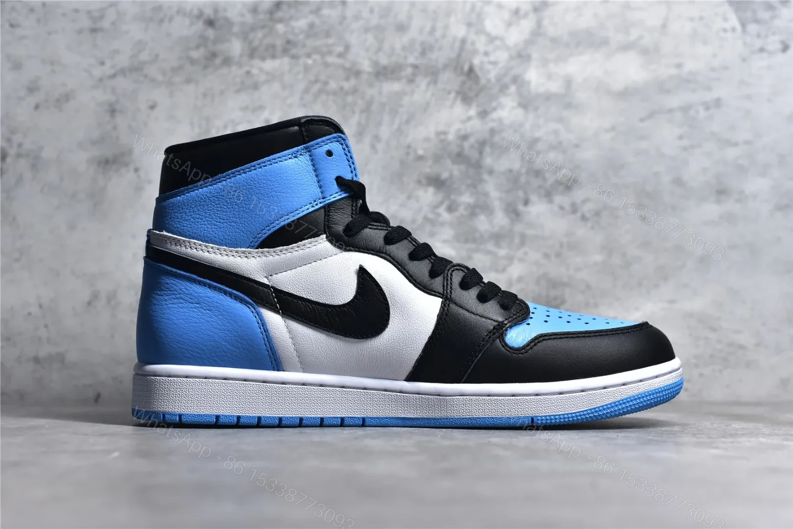 View 3 of Air Jordan 1 Retro High OG “UNC Toe” Reps