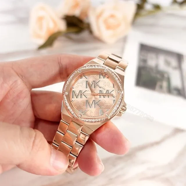 View 3 of Michael Kors Lennox Rose Gold Watch MK7405