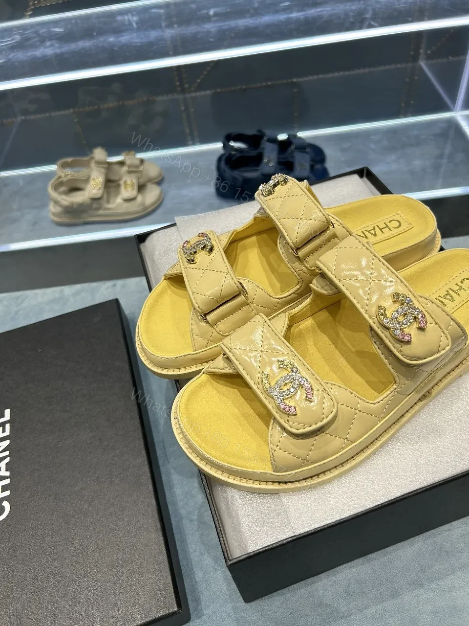 View 9 of Quilted Comfort Sandals - Premium Everyday Relaxed Luxe