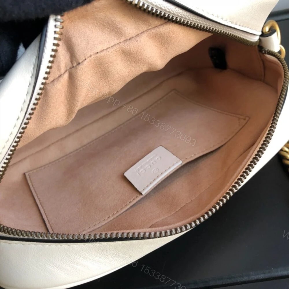 View 8 of Gucci GG Marmont Small Camera Bag White 24Cm 447632 DTD1T 9022