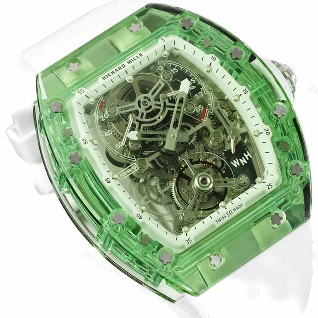 View 2 of Richard Mille Super Clone RM 056-02 Green Sapphire