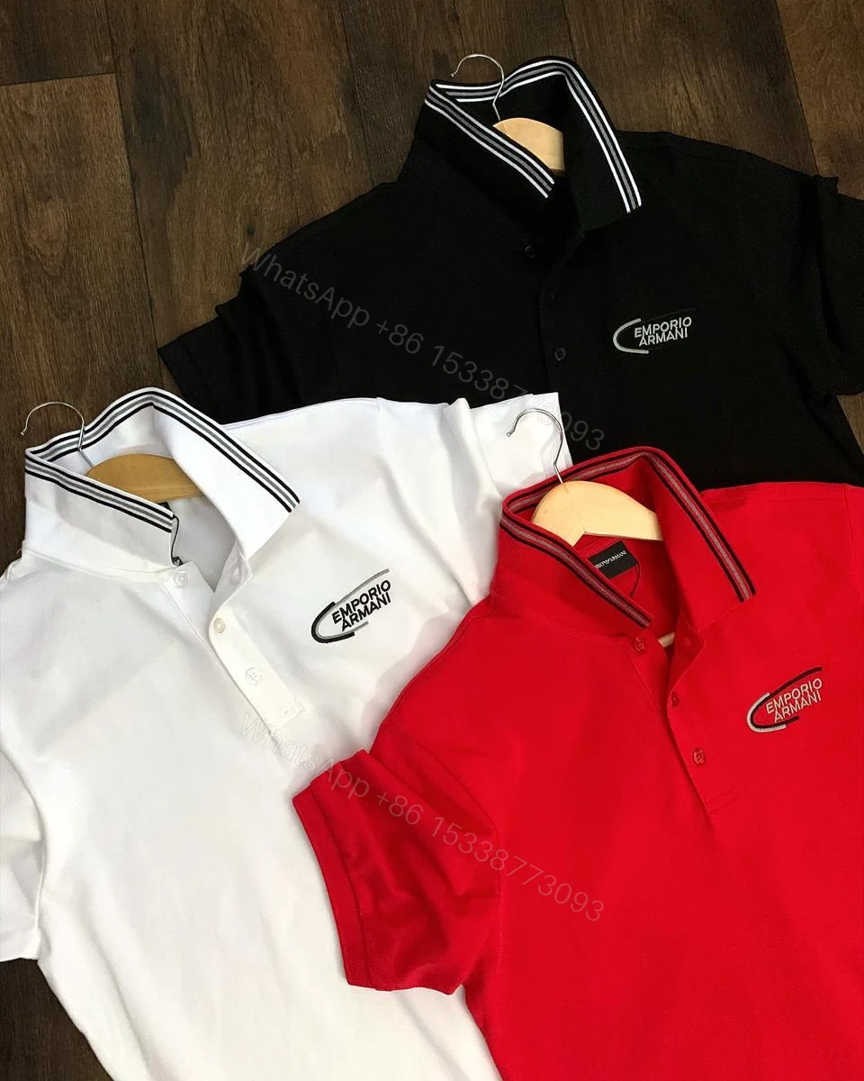View 3 of First Copy Armani Imported Lycra Polos for Men
