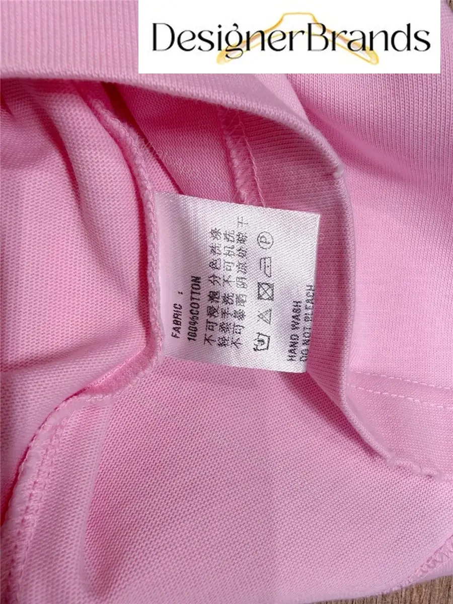View 9 of Soft Pink Monogram Tee - Luxe Cotton Blend, Casual Couture